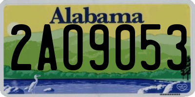 AL license plate 2AO9053