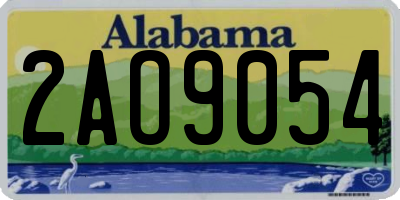 AL license plate 2AO9054