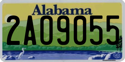 AL license plate 2AO9055