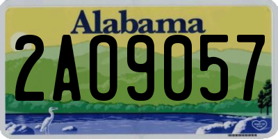 AL license plate 2AO9057
