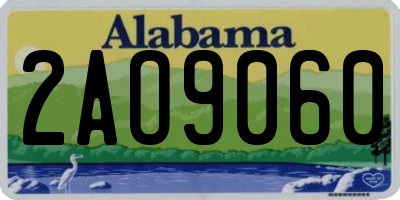 AL license plate 2AO9060