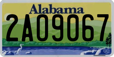 AL license plate 2AO9067