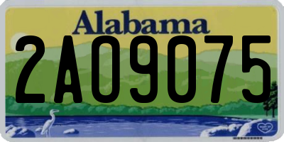 AL license plate 2AO9075