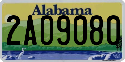 AL license plate 2AO9080