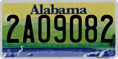 AL license plate 2AO9082