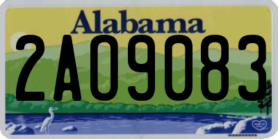 AL license plate 2AO9083