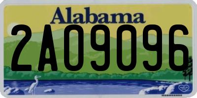 AL license plate 2AO9096