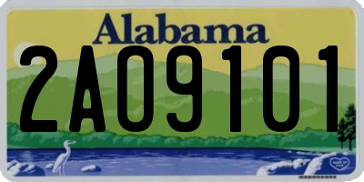 AL license plate 2AO9101