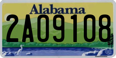 AL license plate 2AO9108