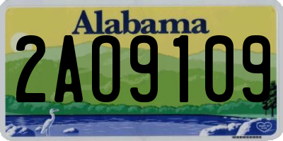 AL license plate 2AO9109