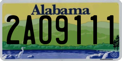 AL license plate 2AO9111
