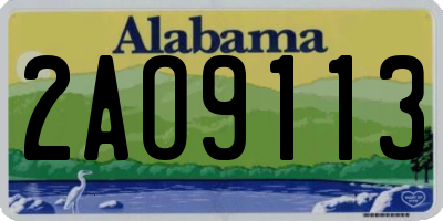 AL license plate 2AO9113