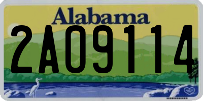 AL license plate 2AO9114
