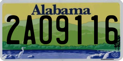 AL license plate 2AO9116