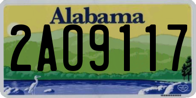 AL license plate 2AO9117