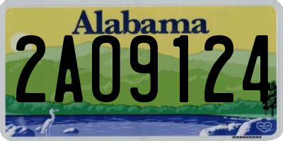 AL license plate 2AO9124
