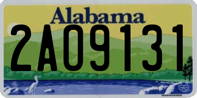 AL license plate 2AO9131