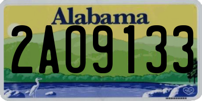 AL license plate 2AO9133