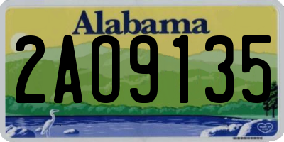 AL license plate 2AO9135