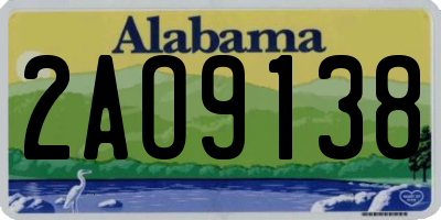 AL license plate 2AO9138