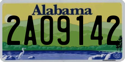 AL license plate 2AO9142
