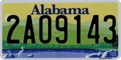 AL license plate 2AO9143