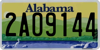 AL license plate 2AO9144
