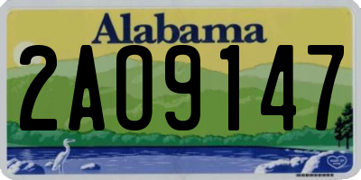 AL license plate 2AO9147