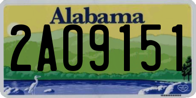 AL license plate 2AO9151