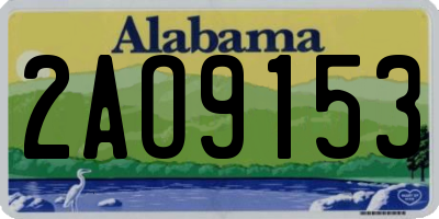 AL license plate 2AO9153
