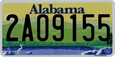 AL license plate 2AO9155