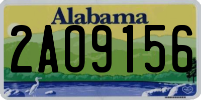 AL license plate 2AO9156