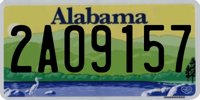 AL license plate 2AO9157