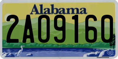 AL license plate 2AO9160