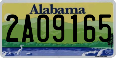 AL license plate 2AO9165