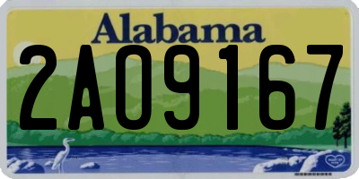AL license plate 2AO9167