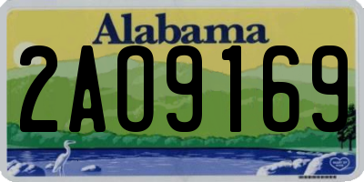 AL license plate 2AO9169