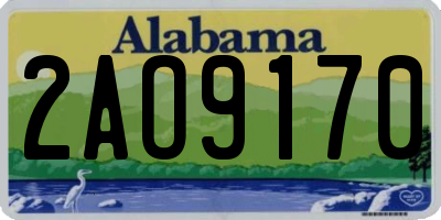 AL license plate 2AO9170