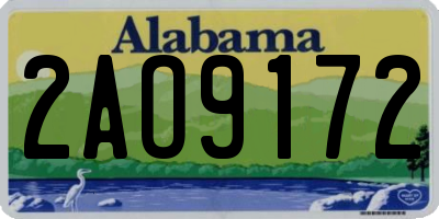 AL license plate 2AO9172