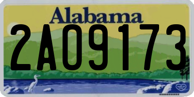 AL license plate 2AO9173