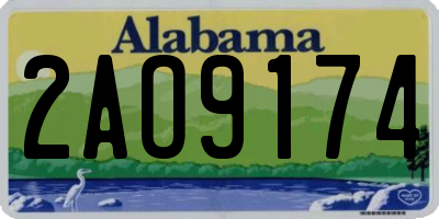 AL license plate 2AO9174