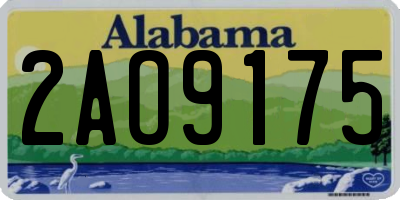 AL license plate 2AO9175