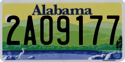 AL license plate 2AO9177