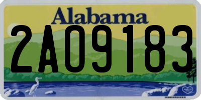 AL license plate 2AO9183