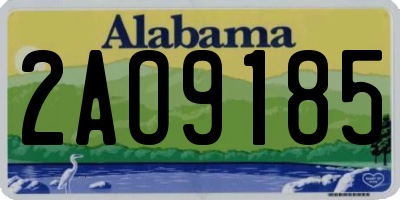 AL license plate 2AO9185