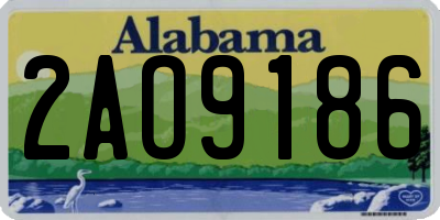 AL license plate 2AO9186