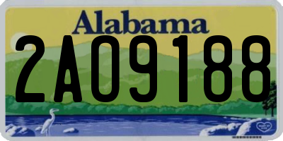 AL license plate 2AO9188