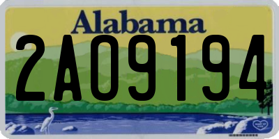 AL license plate 2AO9194