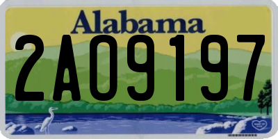 AL license plate 2AO9197
