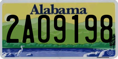 AL license plate 2AO9198